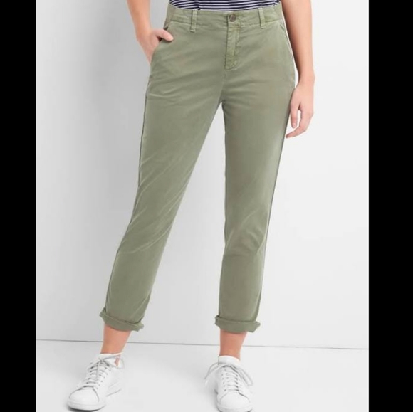 GAP Pants - GAP Girlfriend Chinos Twill Stripe Khakis NEW Sz 2